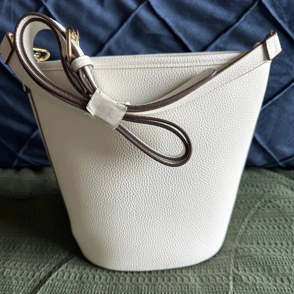 NWOT NANETTE LEPORE White Bucket Shoulder or Crossbody Bag - Picture 3 of 9